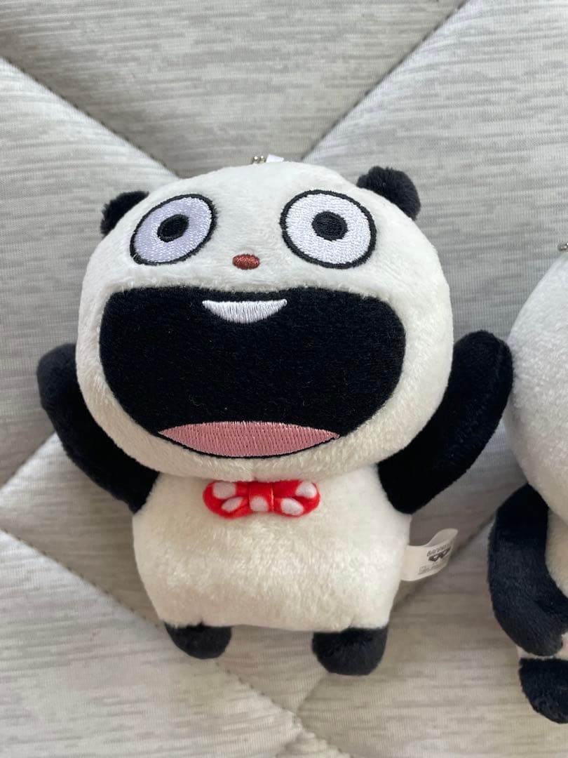 にしむらゆうじごきげんぱんだ カバンに付けられるぬいぐるみ 3体セット