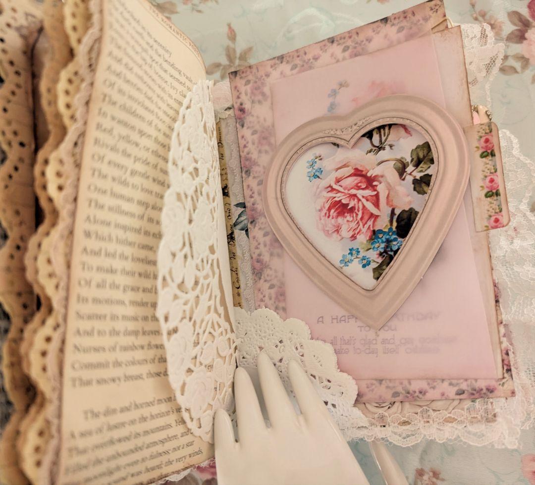 薔薇とレースのロマンチックスィートジャンクジャーナル*Charming*