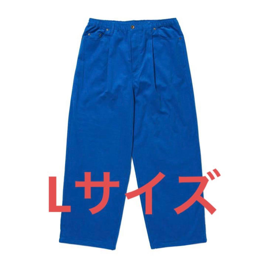 RILY ブルー　コーデュロイパンツ　Lサイズ　新品未使用