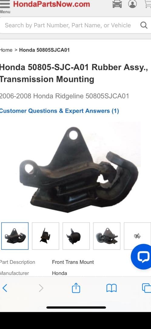 06〜08y ホンダ リッジライン　エンジンマウント　ミッションマウント