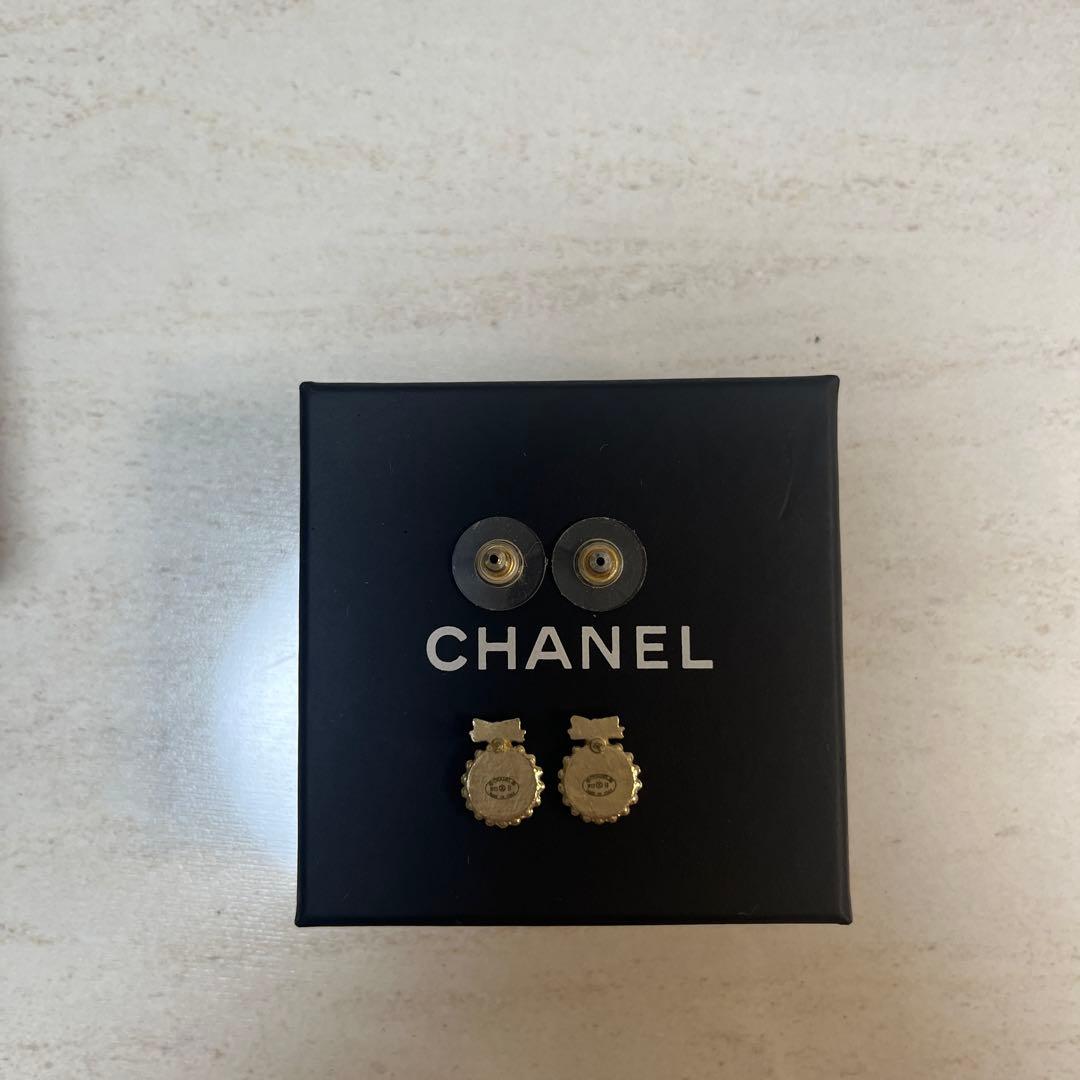 CHANEL ピアス　ココマーク　リボン