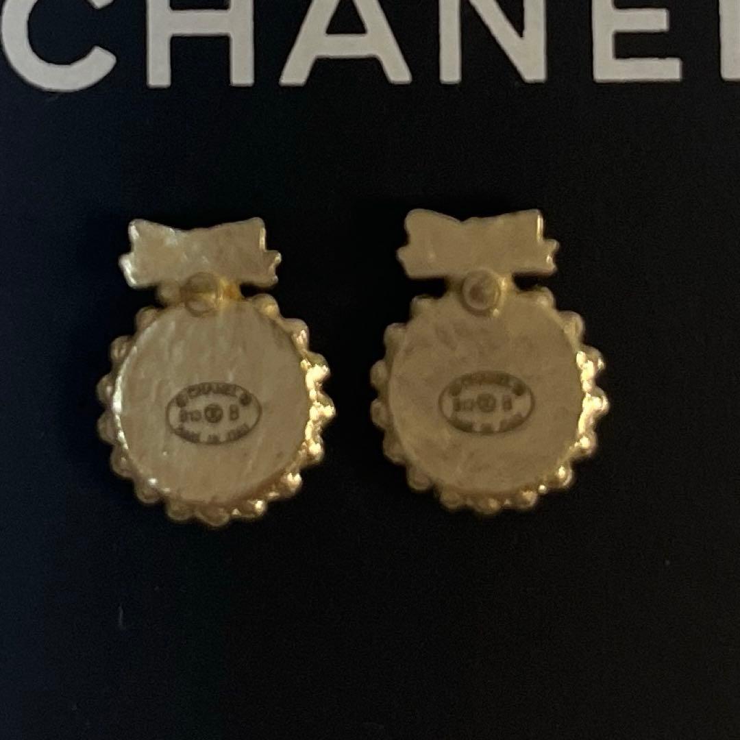 CHANEL ピアス　ココマーク　リボン