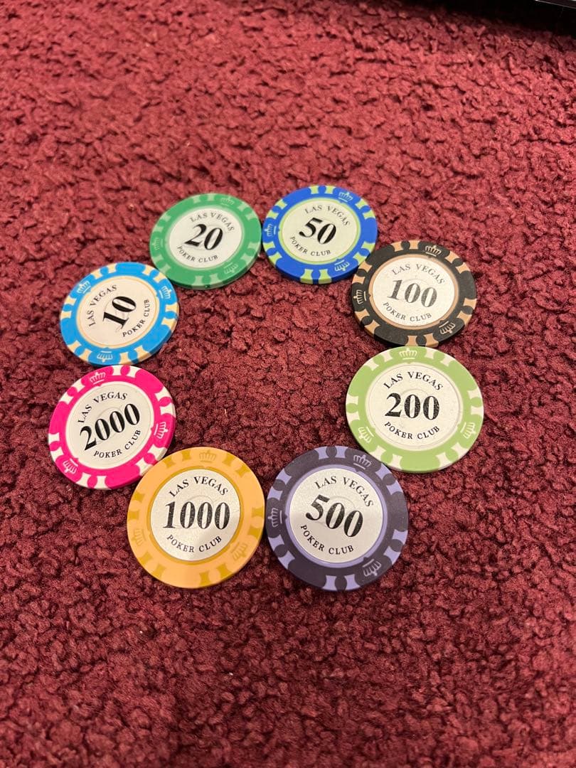 【新品】ポーカーチップ500枚セット（トレー付き）