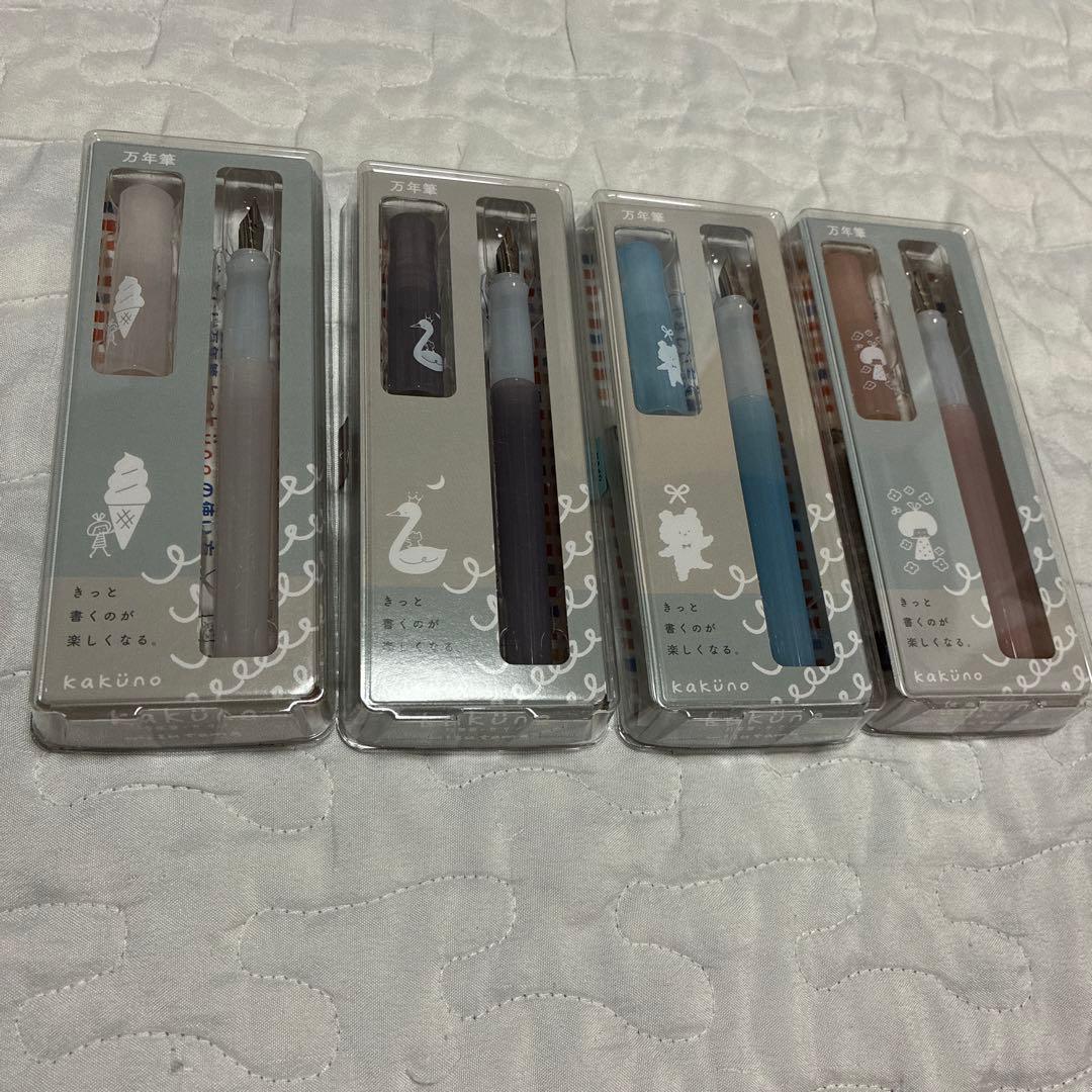新品　杜の文具博 mizutama 万年筆 kakuno パイロット 4種セット