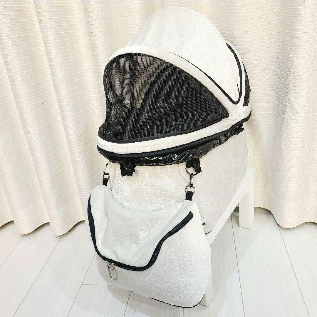 【ミナのミナクル】天使のカート M Ver.3 ホワイト 白 ダマスク