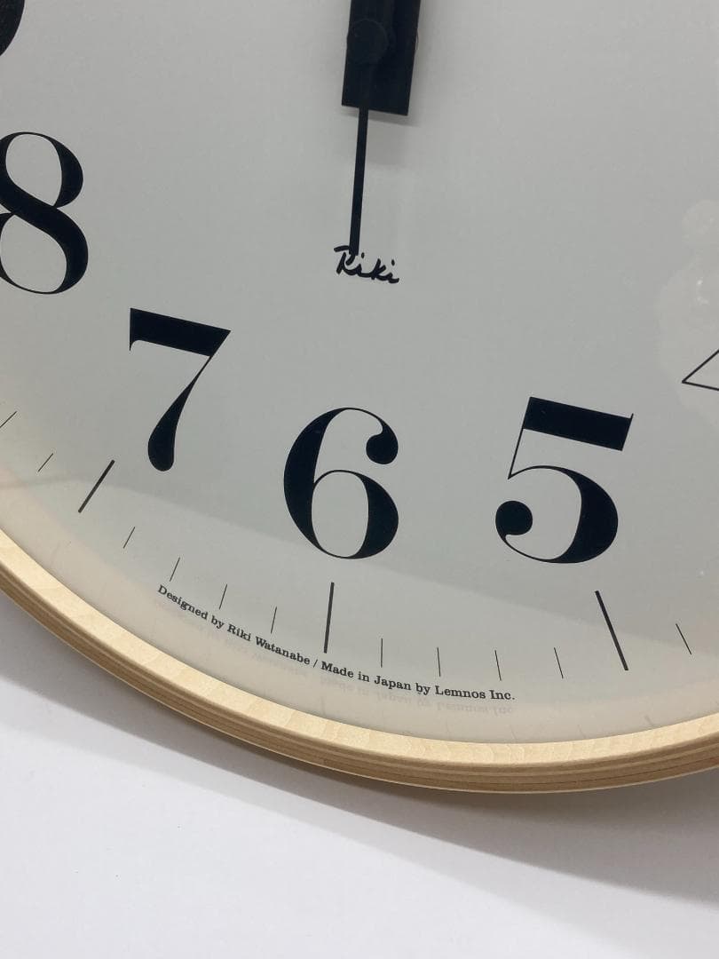 ▼LEMNOS 電波時計　RIKI 掛け時計　レムノス