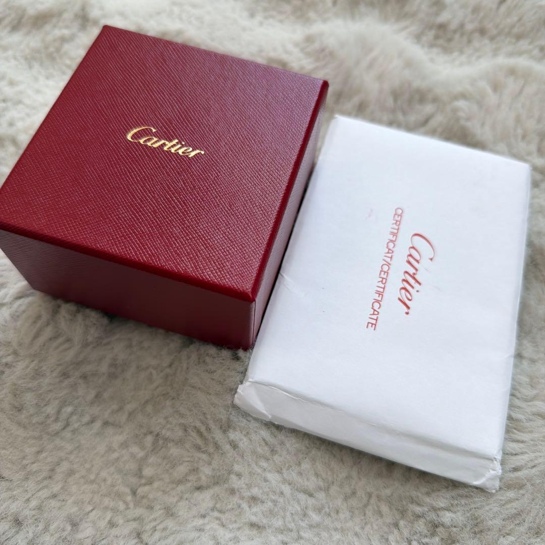 【美品】カルティエ　Cartier マイヨンパンテール　WG ダイヤ付　53