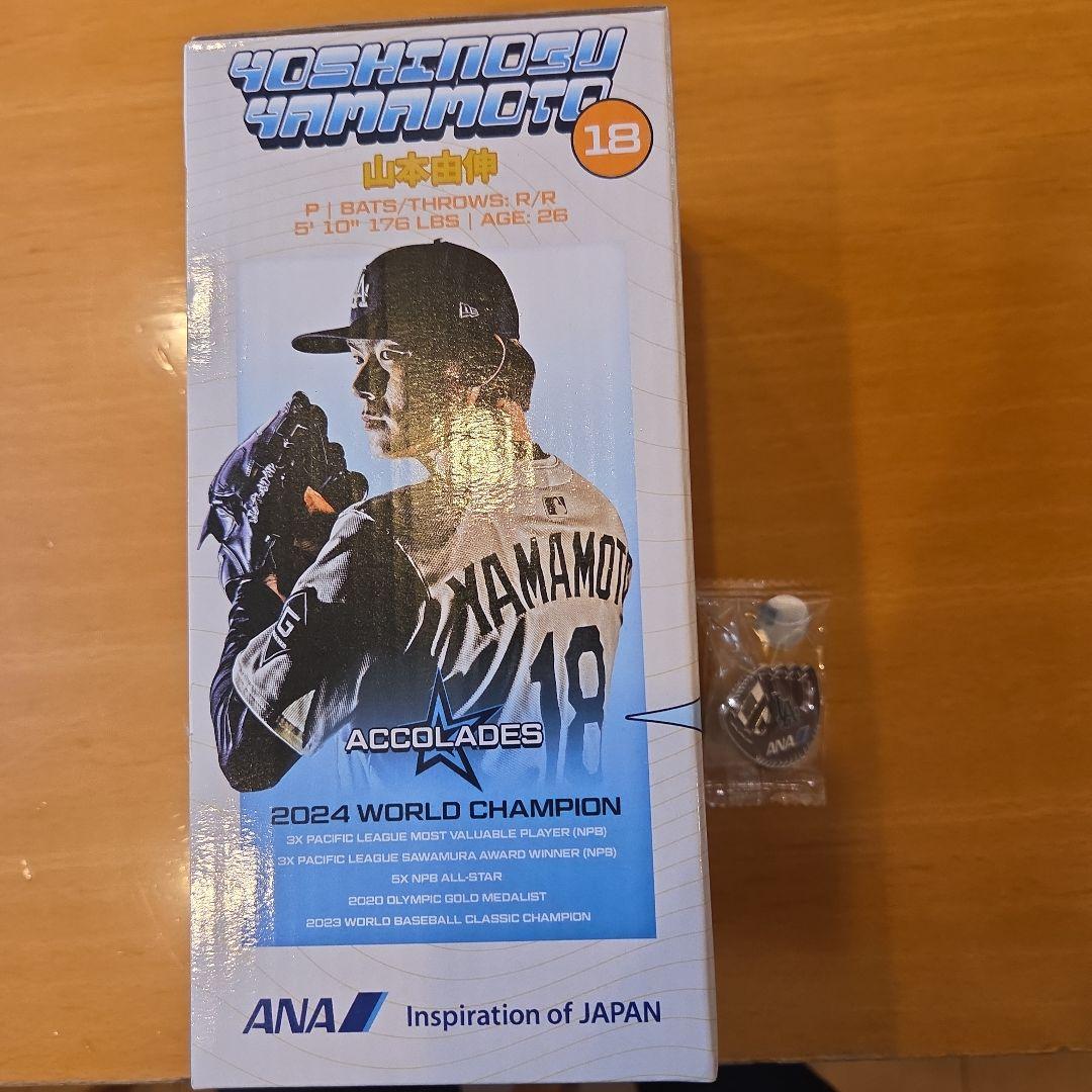 はーちゃん専用7/2 ドジャース 山本由伸 ボブルヘッド バッジ付き