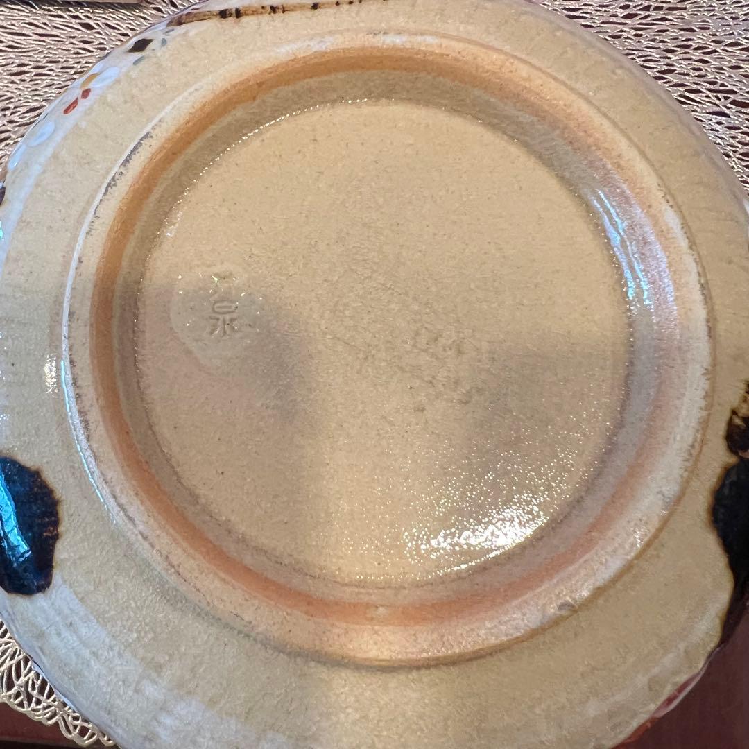 清水焼　雲錦菓子鉢 井泉　茶道具 茶懐石 菓子鉢 Japan 金彩色絵