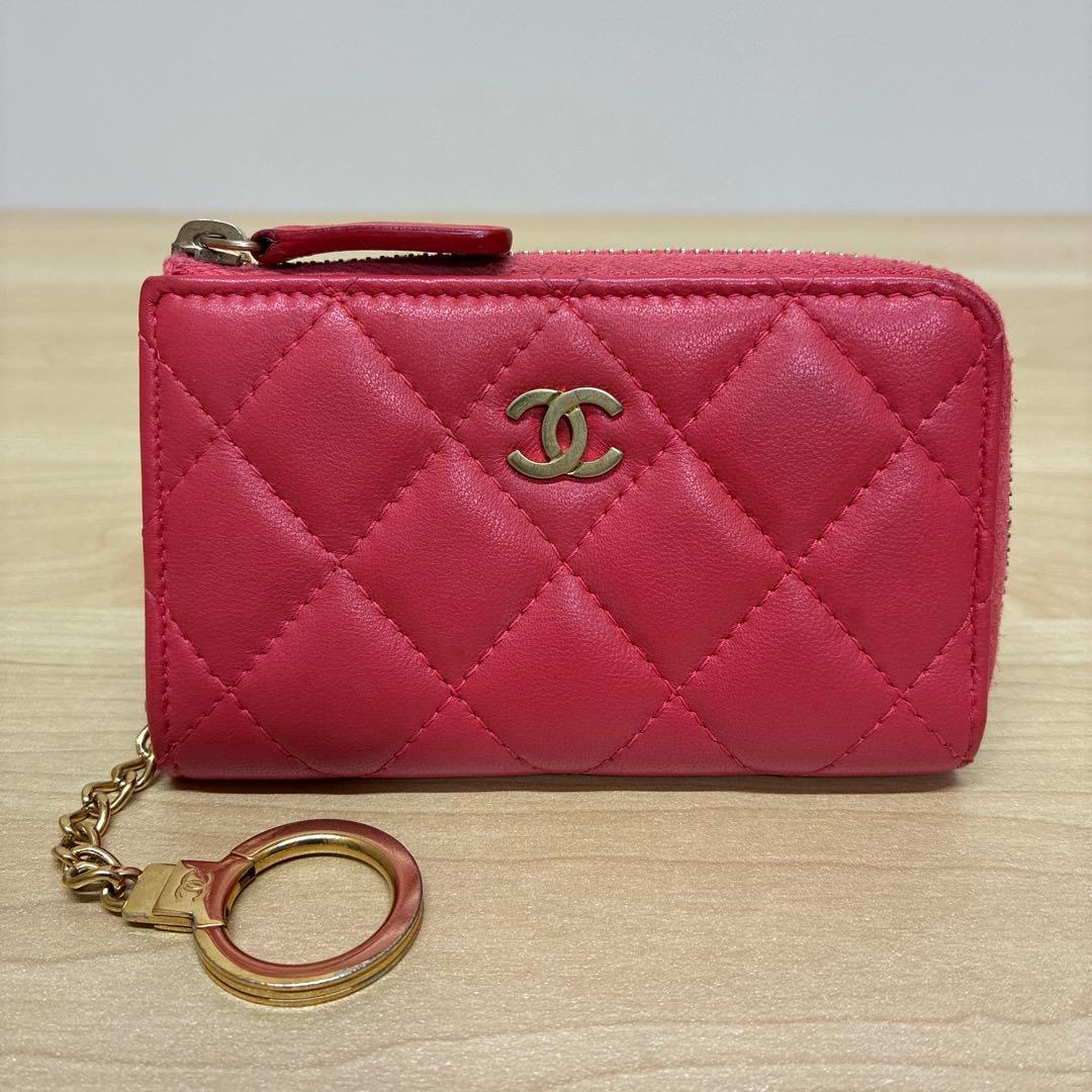CHANEL シャネル　ケース　カードケース　マトラッセ　ココマーク