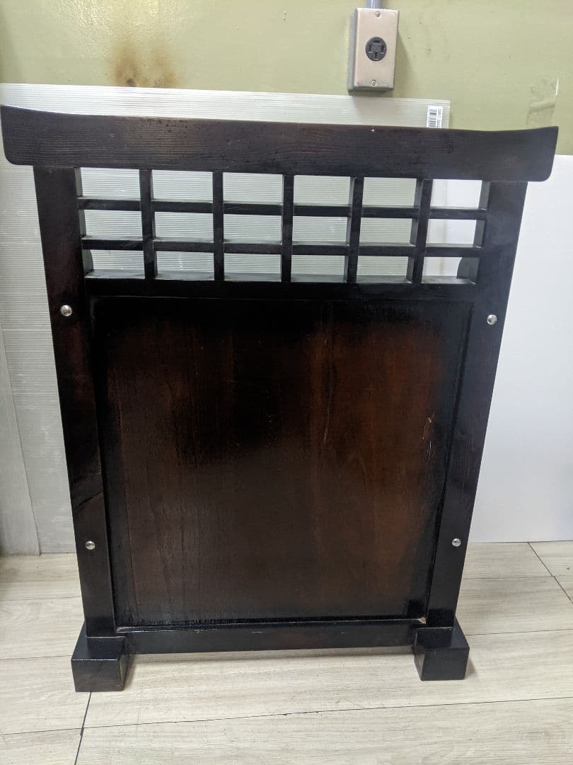 アンティーク 和家具 衝立 間仕切り棚ディスプレイ 木製