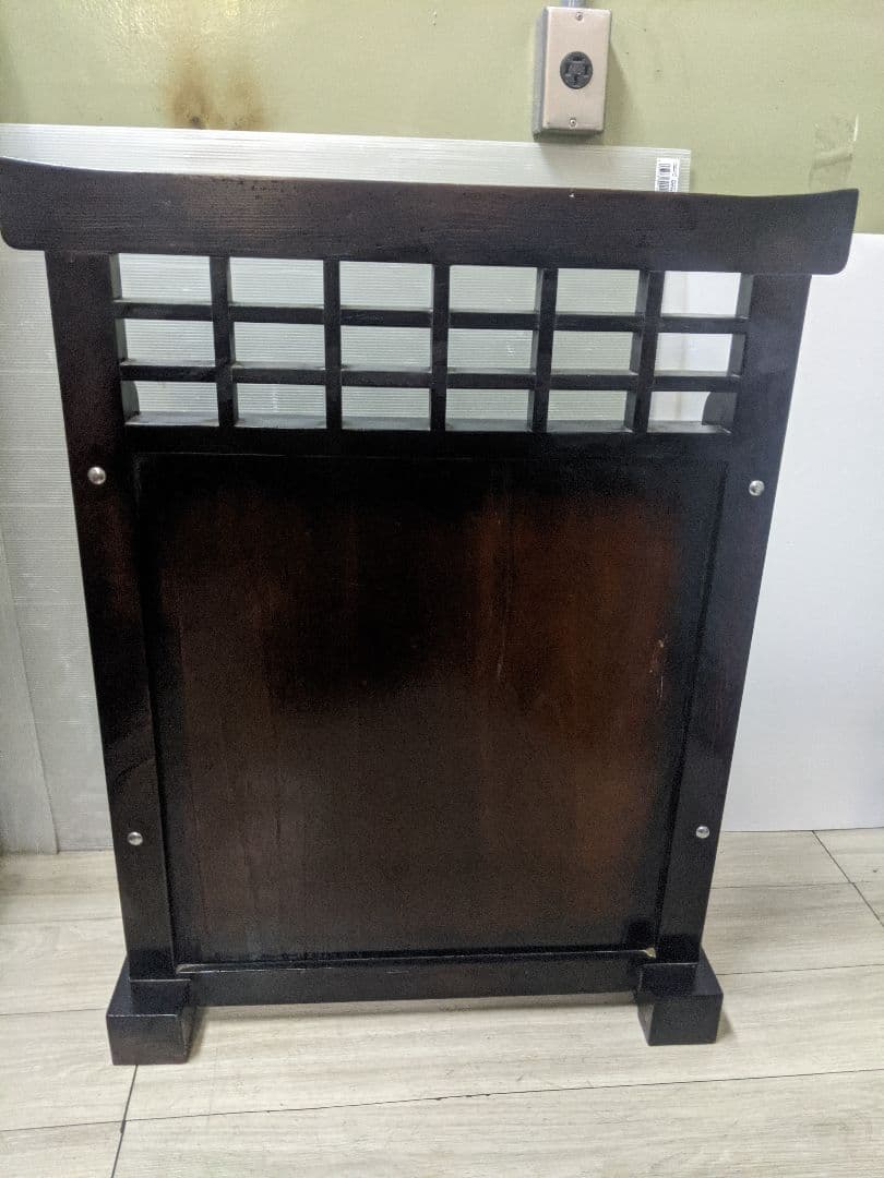 アンティーク 和家具 衝立 間仕切り棚ディスプレイ 木製