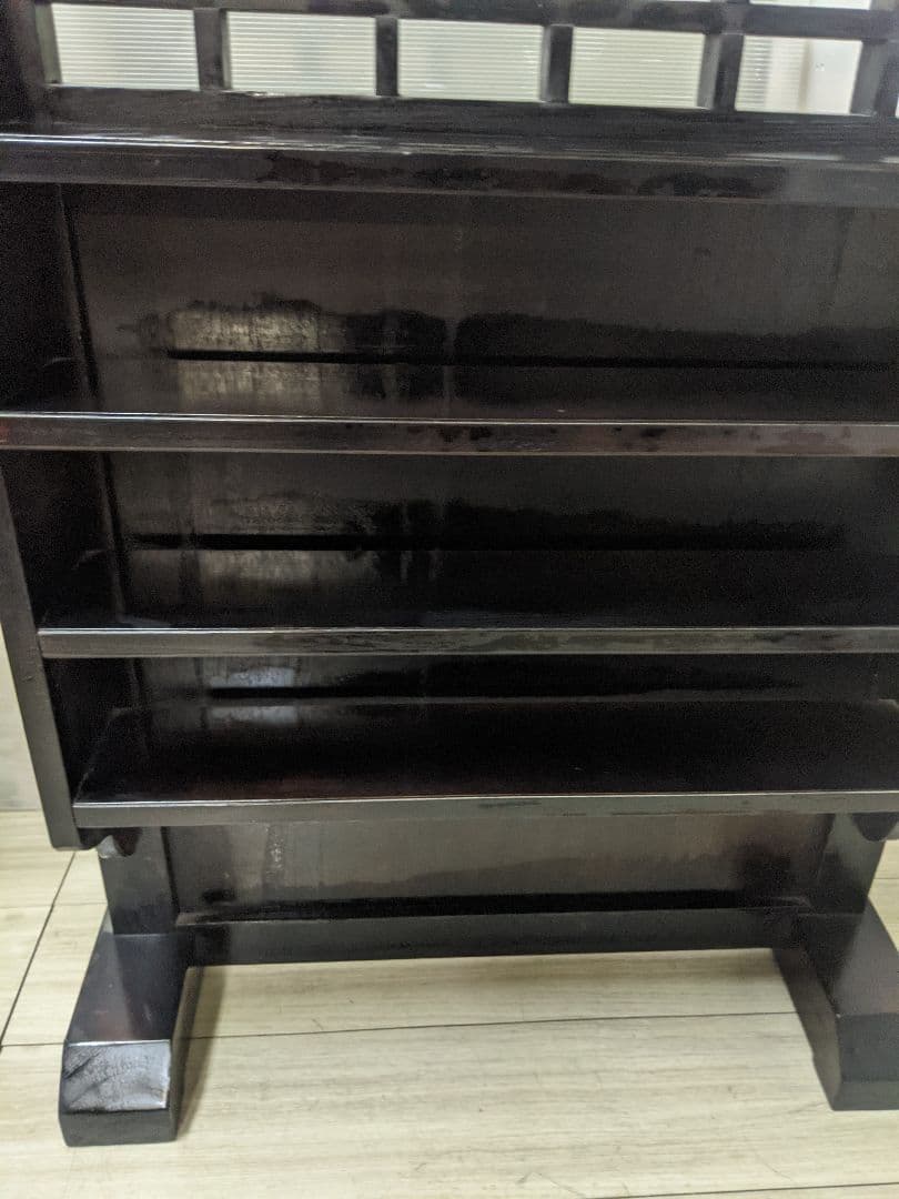 アンティーク 和家具 衝立 間仕切り棚ディスプレイ 木製