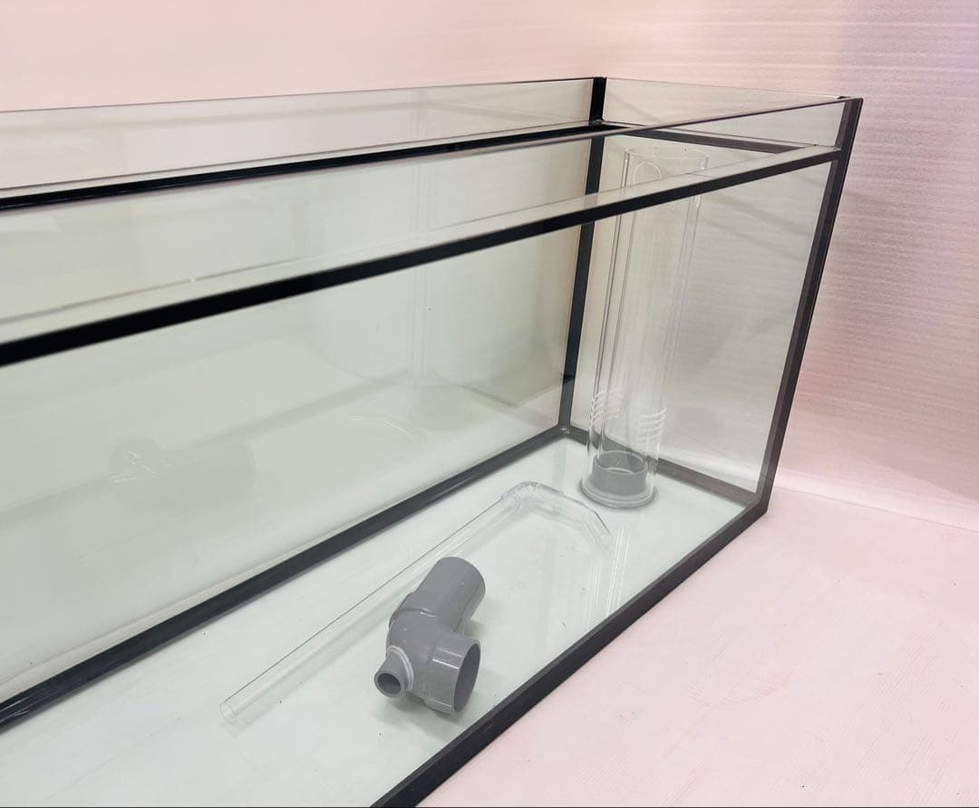 特注仕様1800ｘ325ｘ500㎜ ガラス水槽 フランジ加工付き　未使用品