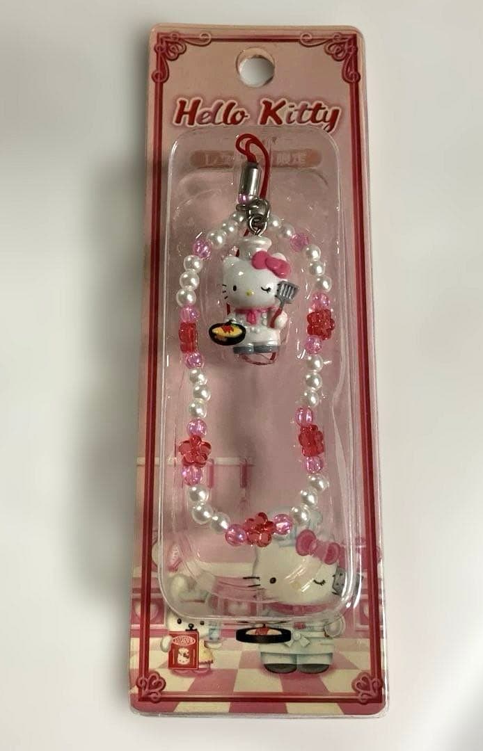 激レア☆2002年製　ハローキティ レストラン限定　根付けストラップ