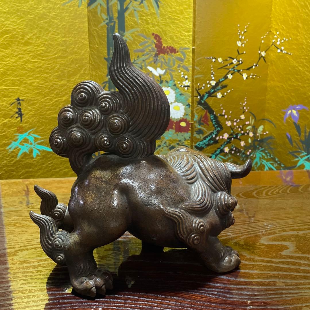 備前焼　獅子　木村友敬