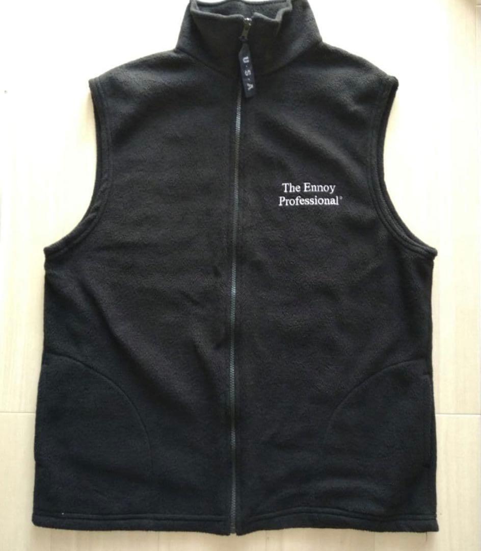 お*ん様 初期　エンノイ ennoyフリースベスト　黒　USA製　L スタイリス