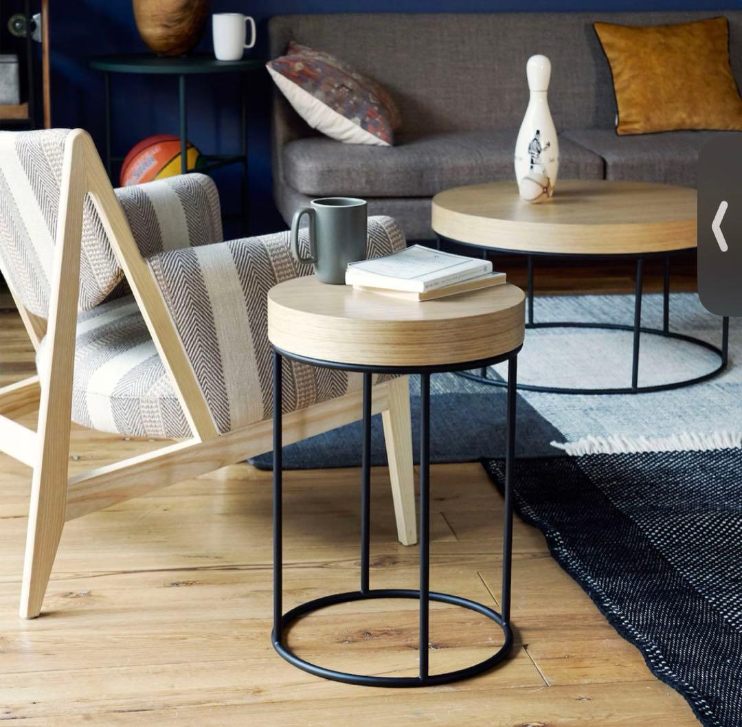 【IDÉE】DIVANCO SIDE TABLE Oak サイドテーブル 無印