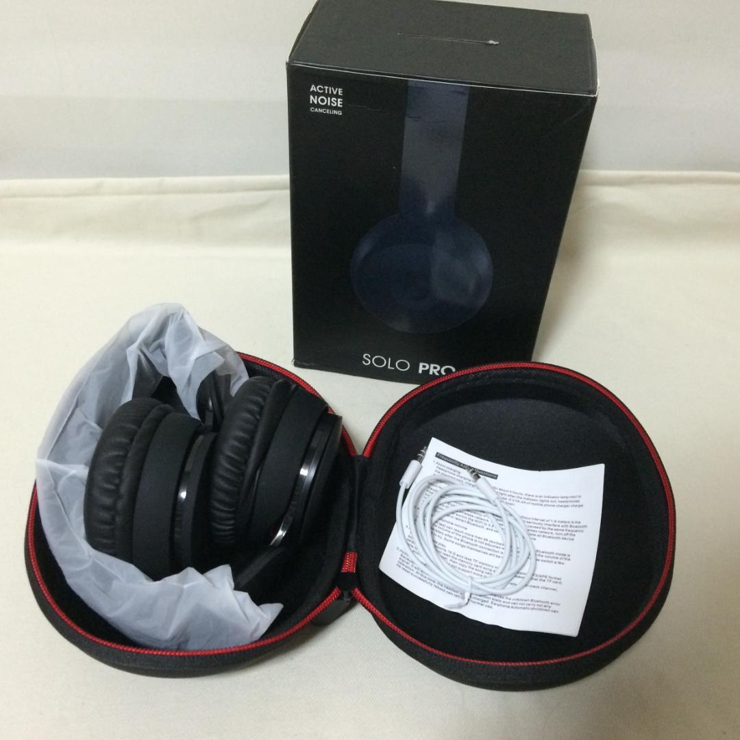未使用　SOLO PRO ワイヤレスヘッドホン ブラック　■　W596