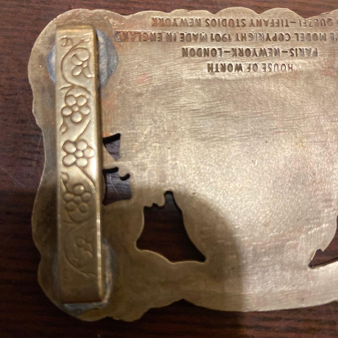 コミック・アニメ 1901' OldTiffany \"LILLIE LANGTRY\"buckle