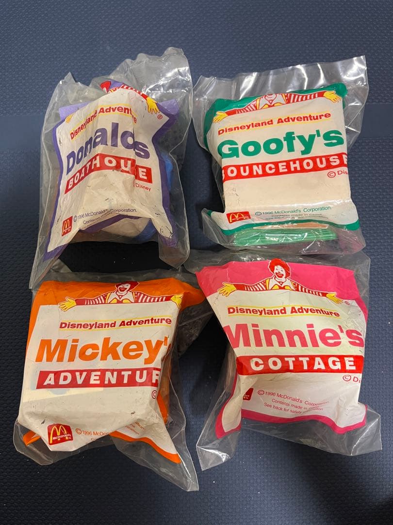 マクドナルド ハッピーセットのおもちゃ ディズニー レトロ 1990年代