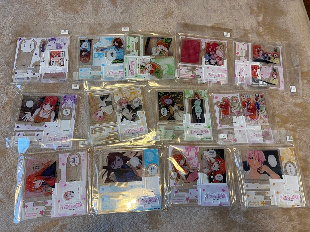 五等分の花嫁 TSUTAYA 有償特典　アクリルプレート　未開封13個　開封1個