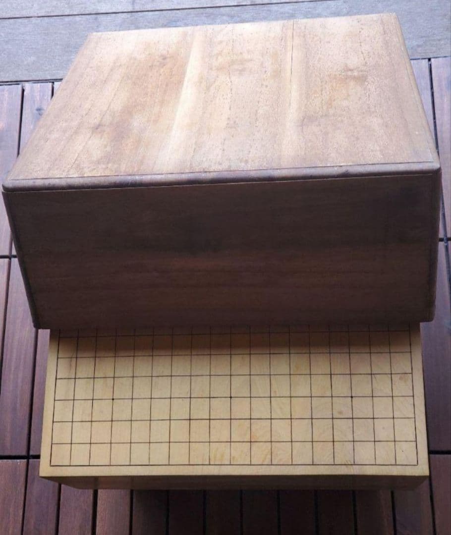 木箱付き 足つき囲碁盤(値引き交渉有)