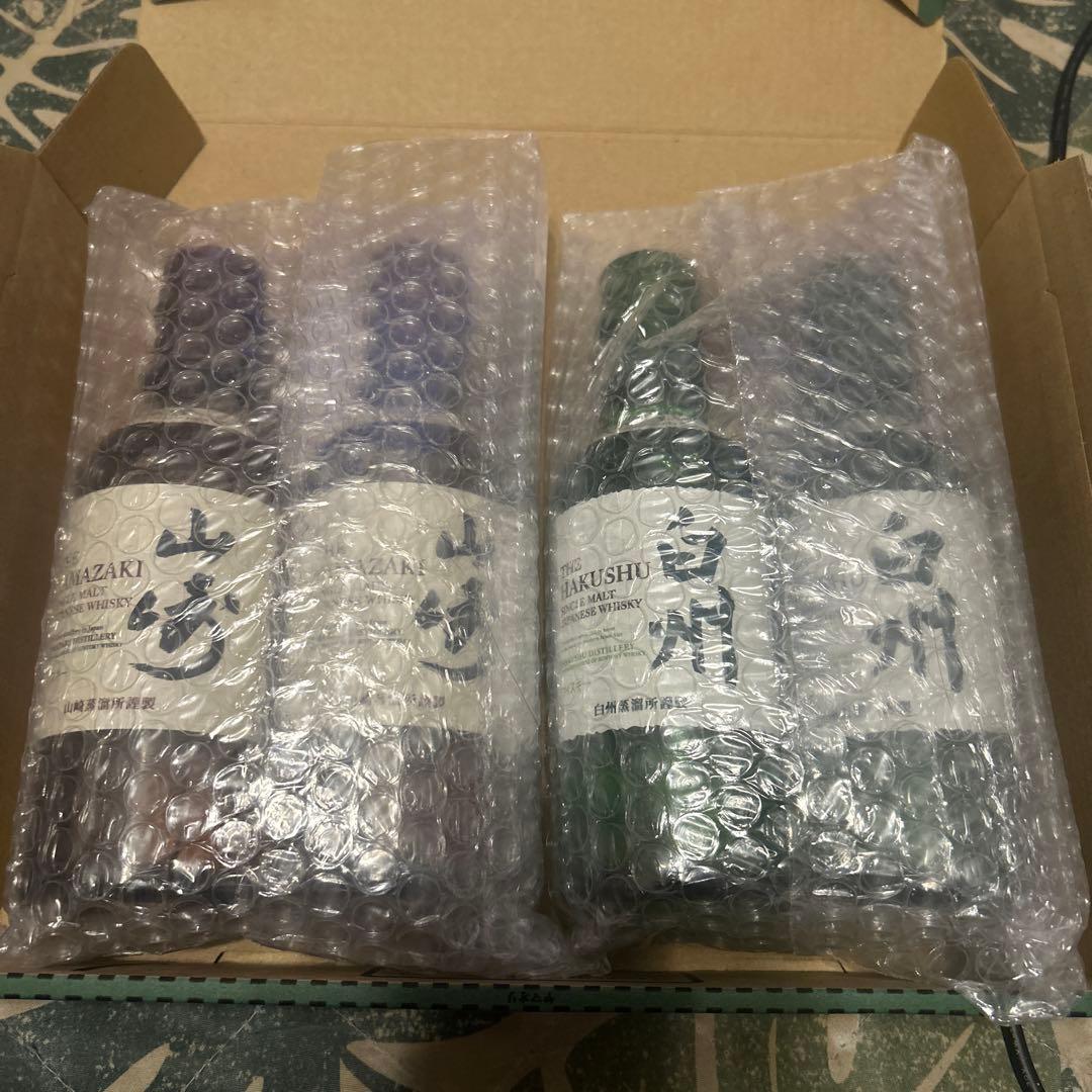サントリー 山崎2本・白州2本 (各180nl)ウイスキー 4本セット