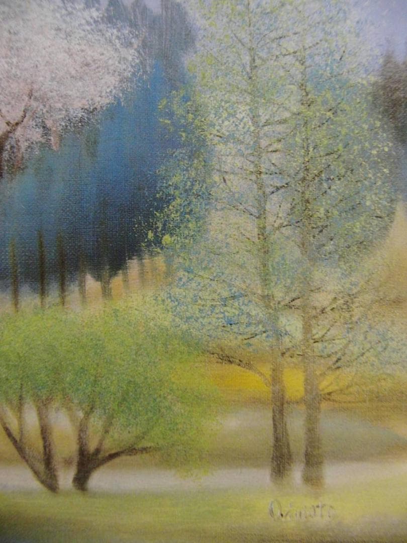 折本美禰子、山の辺、希少な額装用画集より、新品高級額装付、状態良好