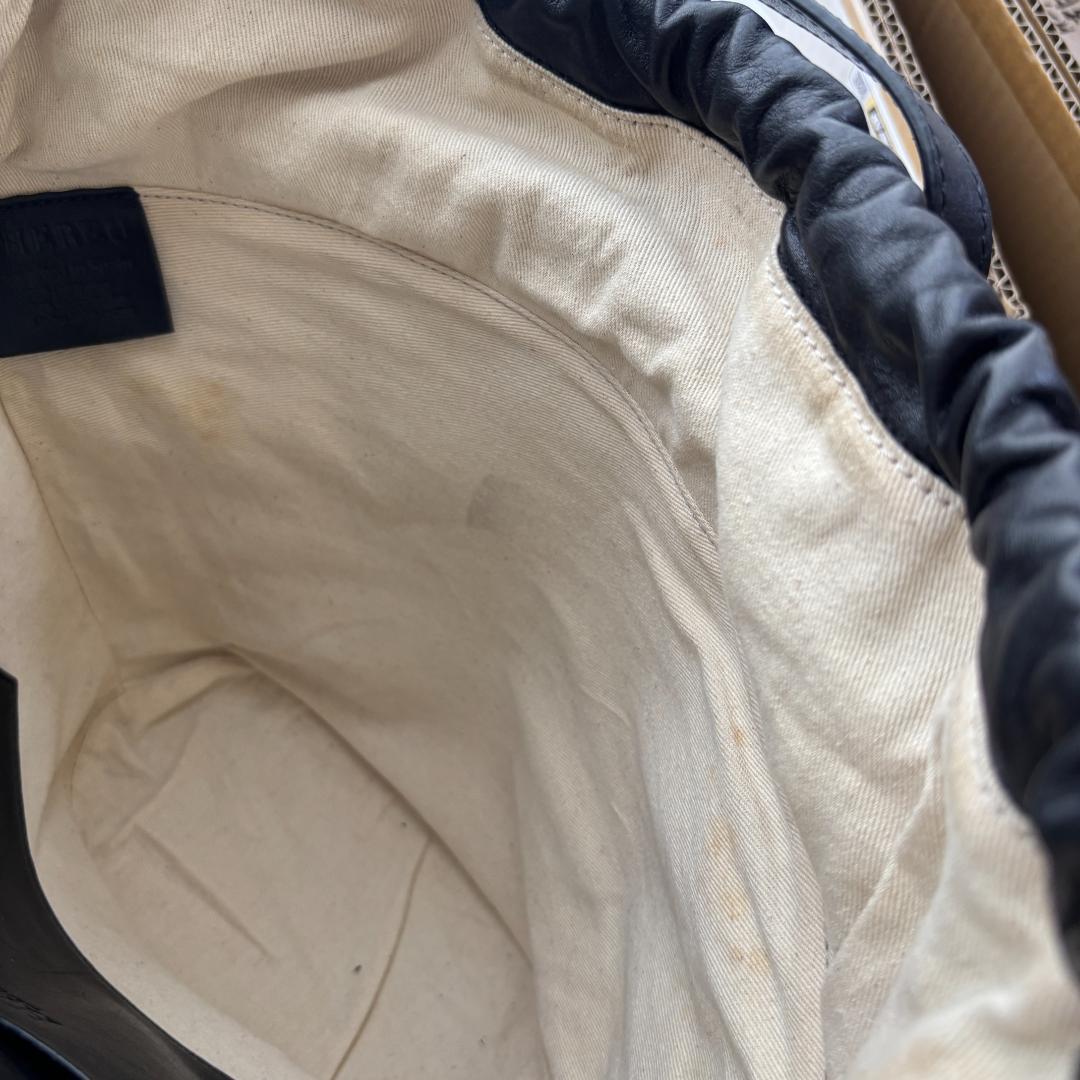 【美品】HEREU 2wayボアハンドバッグ　黒　ボア×本革　ヘリュー