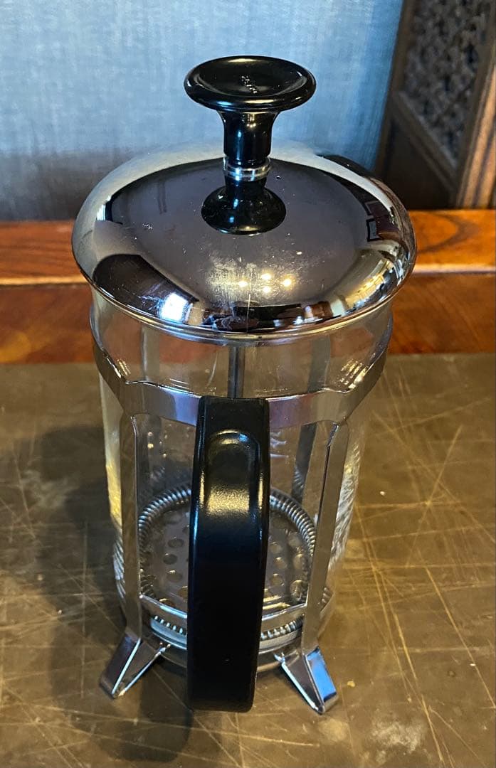 カジャール朝プレート・フレンチプレス　鑑賞スタンド　４点セット　ヴィンテージ