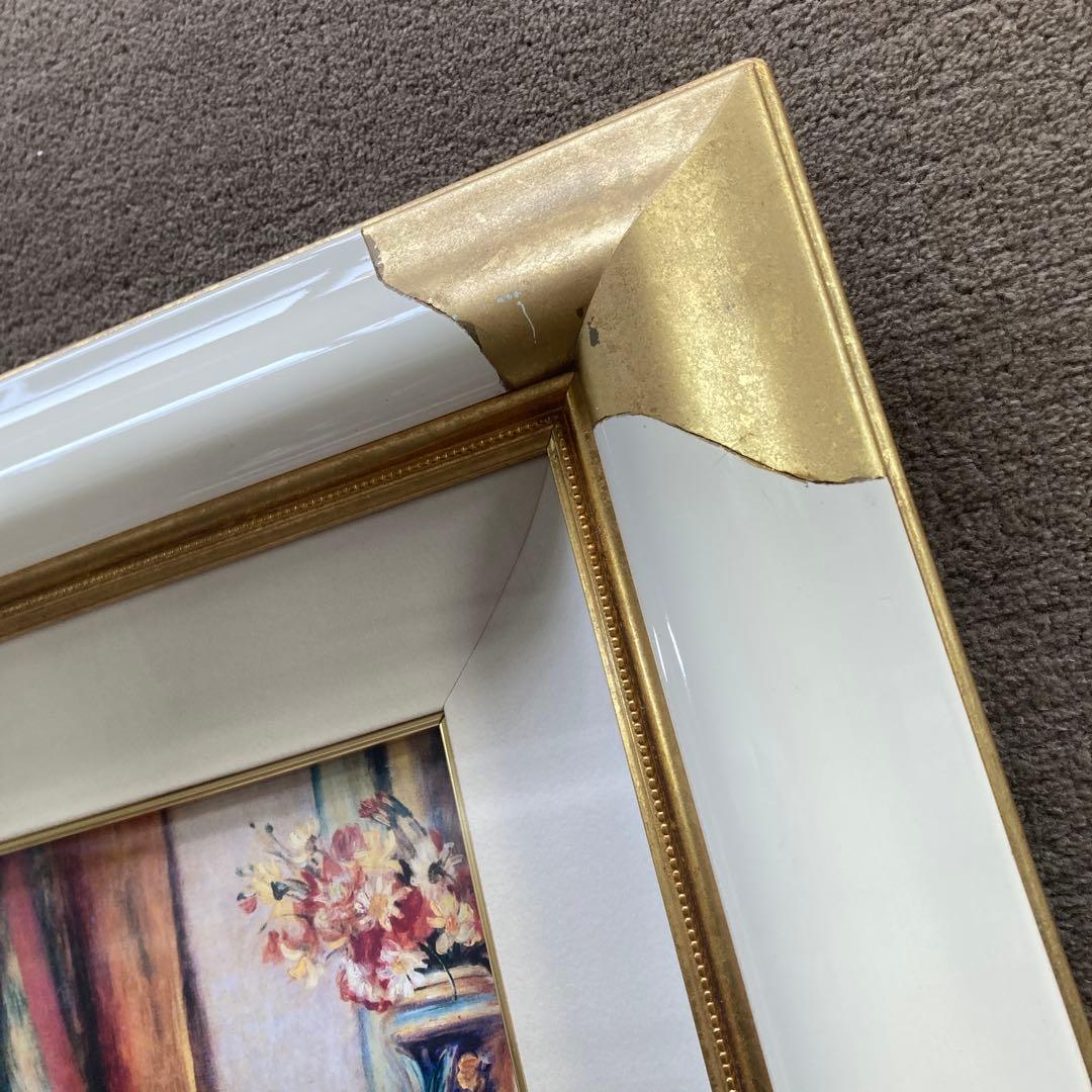 ルノワール ピアノを弾く少女たち 豪華白金 額装済み 70cm x 60cm