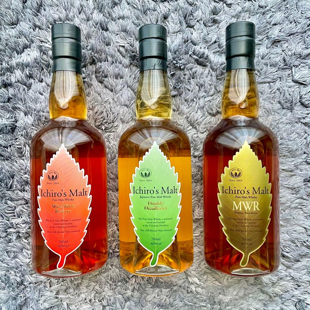 イチローズモルト ワインウッド ダブルディスティラリー ミズナラウッド 3本