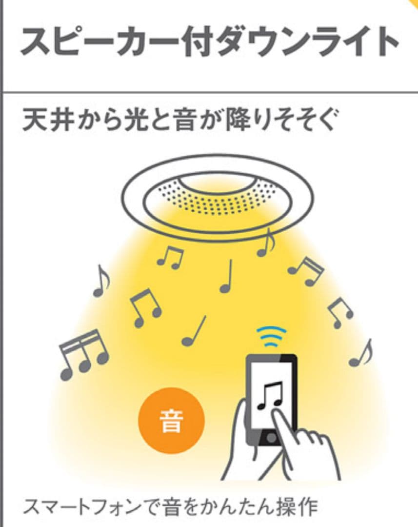 新品未開封、Bluetooth機能付きLEDダウンライト XAD3116VLB1