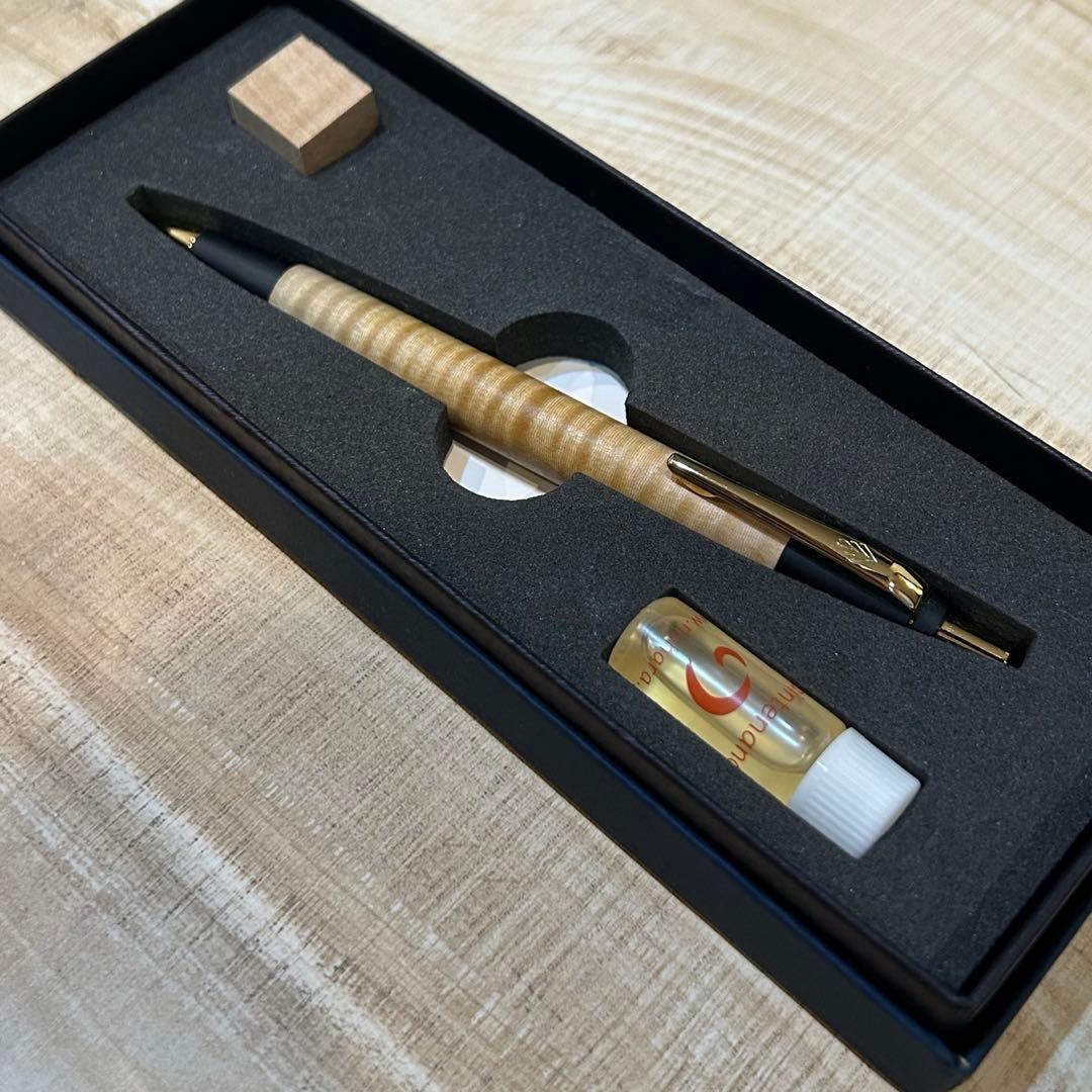 野原工芸 新型 MP 栃 縮杢 シャープペンシル シャーペン