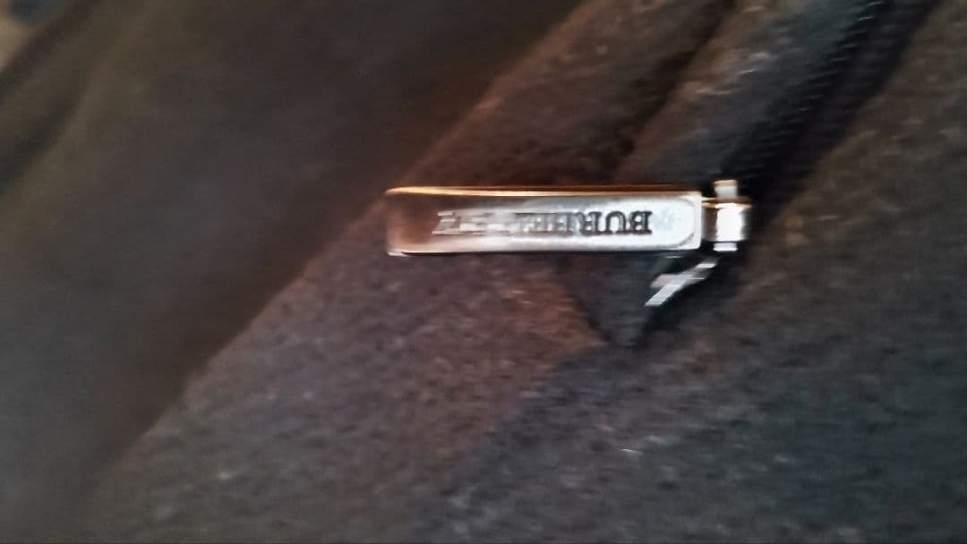 値下げ　Burberry 黒 ロングコート