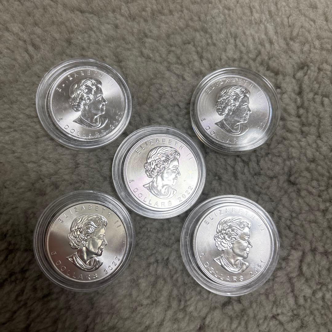 dendenカナダ シルバー 5枚セット