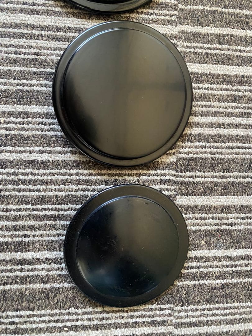 茶道具 塗蓋 黒塗 漆器 水指 替蓋 一文字　まとめ　4点　木製　未使用