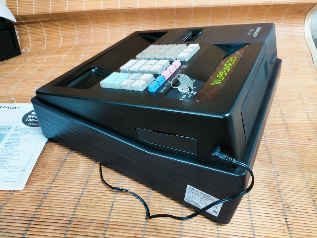 シャープレジスター　XE-A147　PC連携売上管理フル設定無料　505550