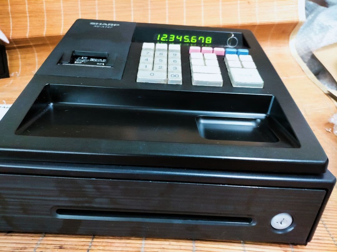 シャープレジスター　XE-A147　PC連携売上管理フル設定無料　505550