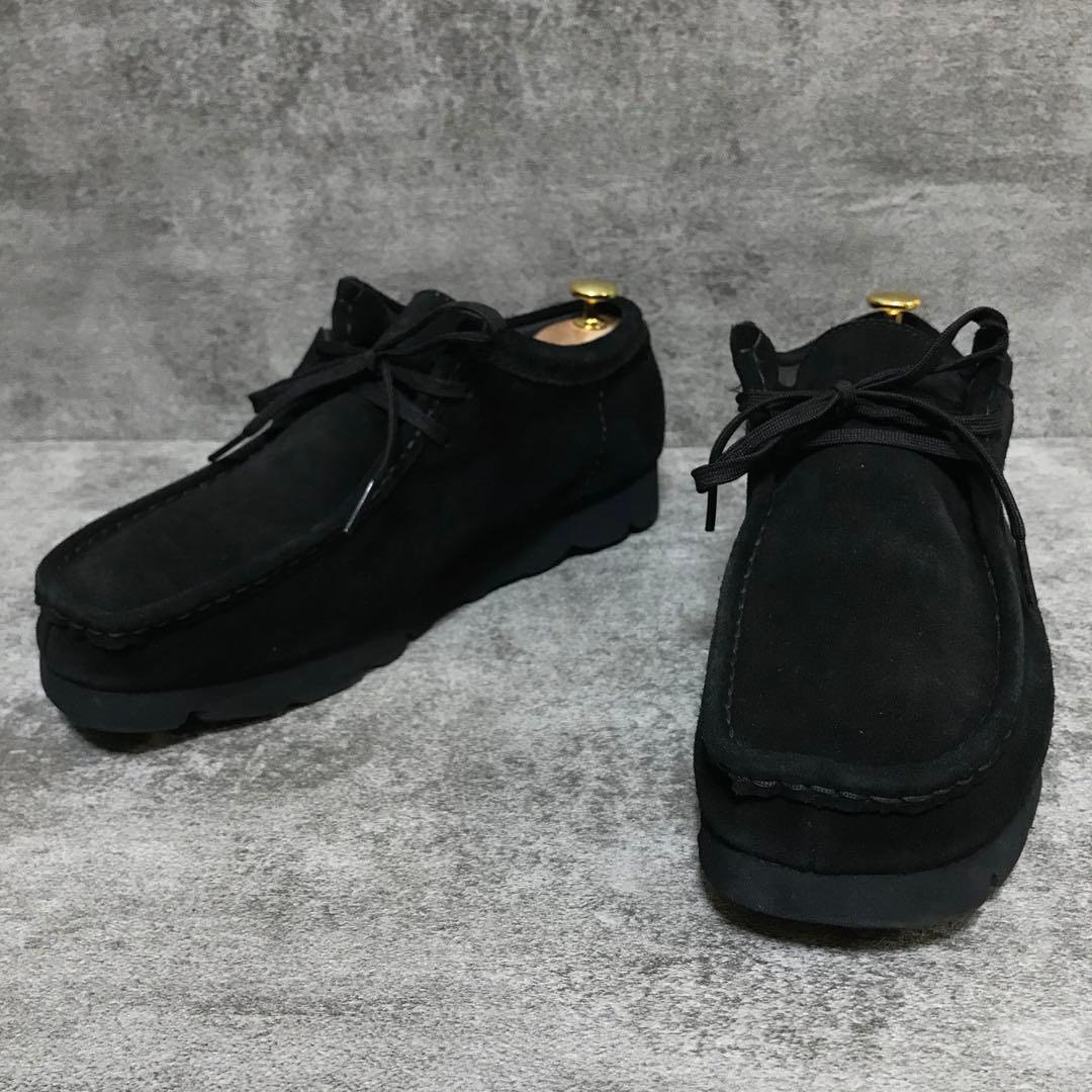 【美品】クラークス ワラビーブーツ 黒 GTX ゴアテックス vibramソール