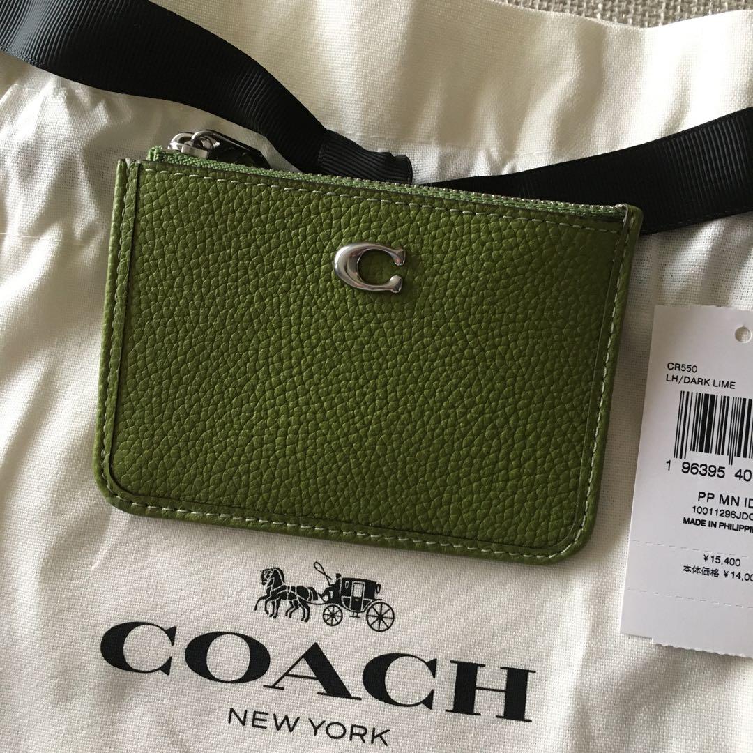 新品　コーチ COACH 定価15,400円 レザー スキニー ID ケース