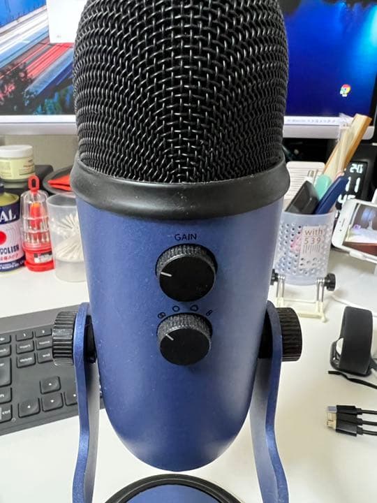 【美品】Blue yeti コンデンサーマイク カラー青