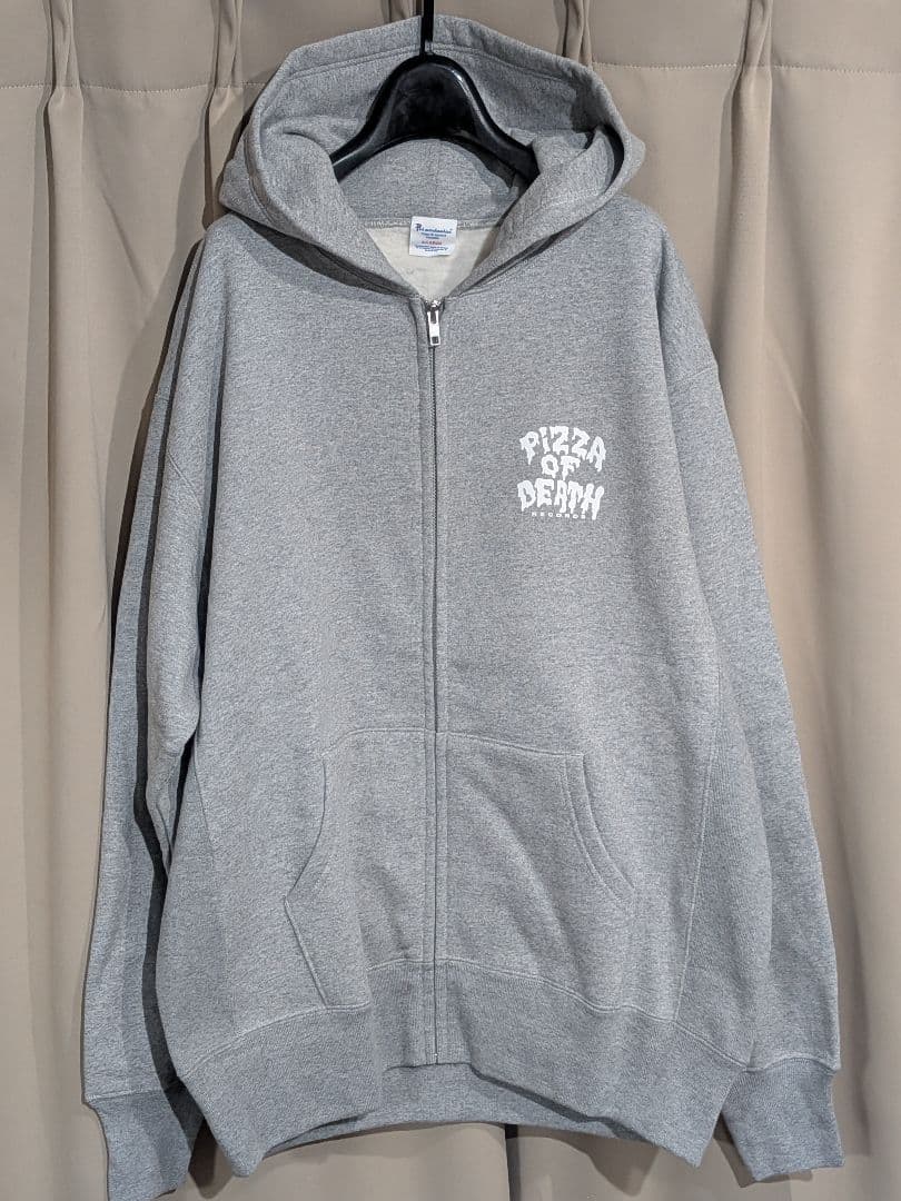 美品 PIZZA OF DEATH ピザオブデス ジップパーカー XL グレー