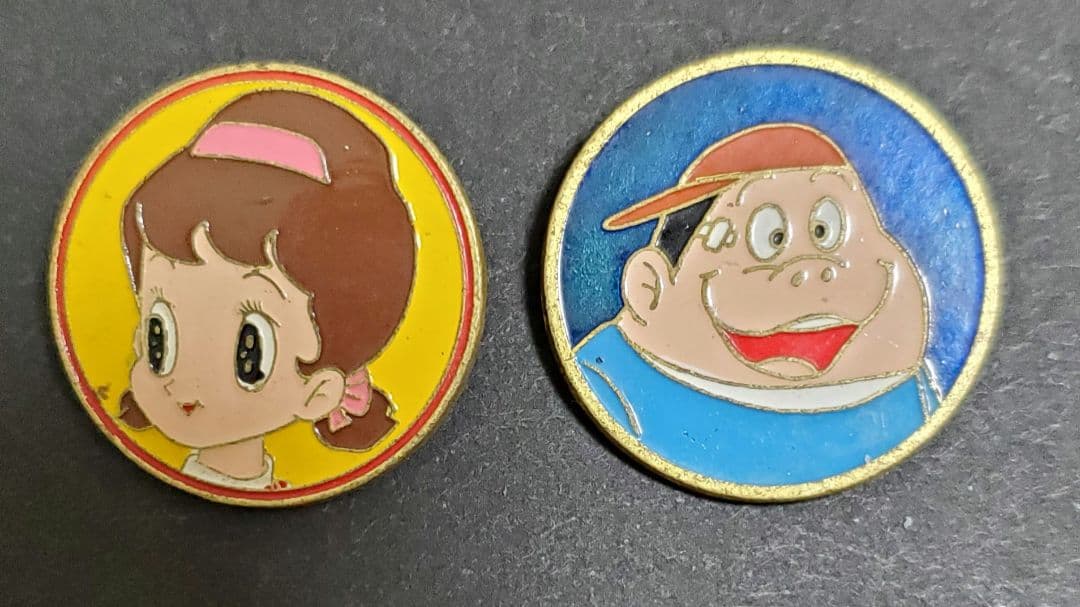 小学館　アッコちゃん&大将　ピンバッジ