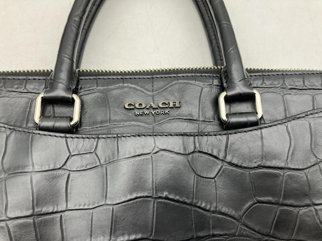 COACH ビジネスバック　レザー　ブラック　2Way