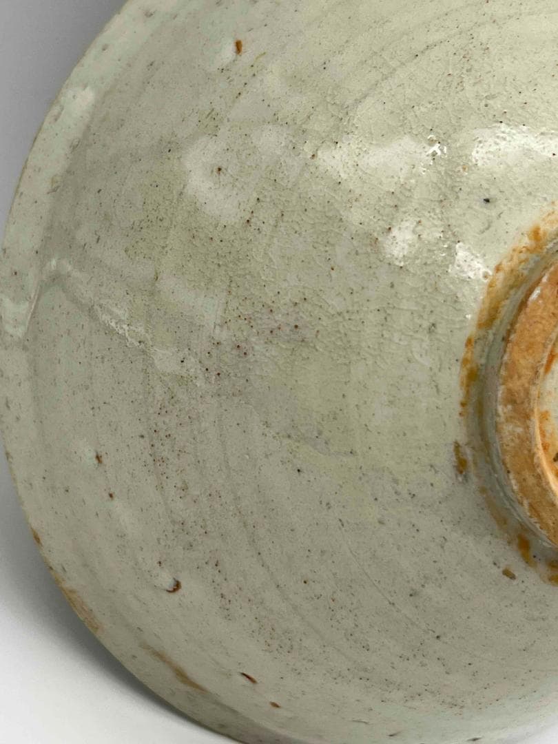 北宋時代　青白磁花卉魚藻文輪口鉢　輪口茶碗　茶盞 　影青　景徳鎮(B-97)