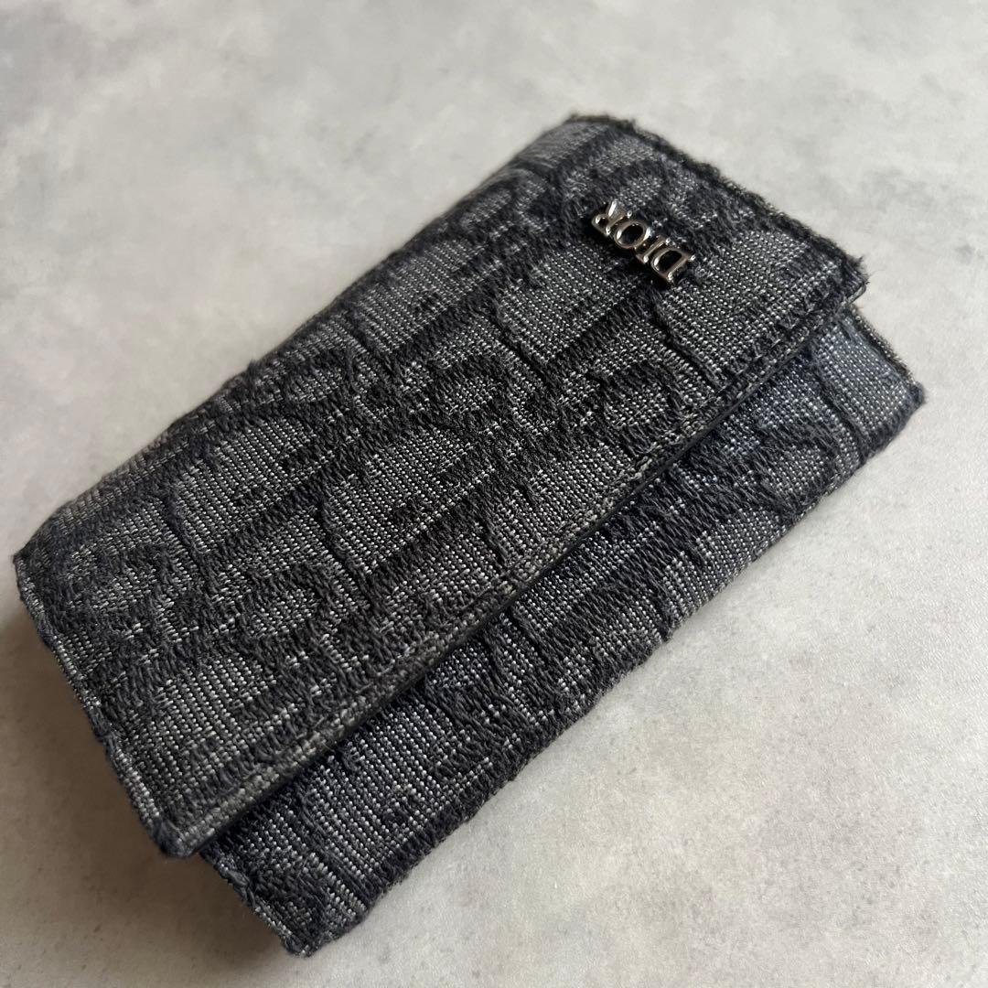 【美品】 DIOR ディオール オブリーク キーケース トロッター 6連