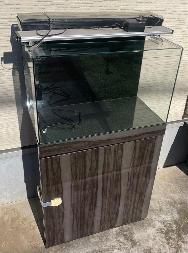 60cm水槽 水槽台 GEX濾過器・ポンプ・LEDライト付き