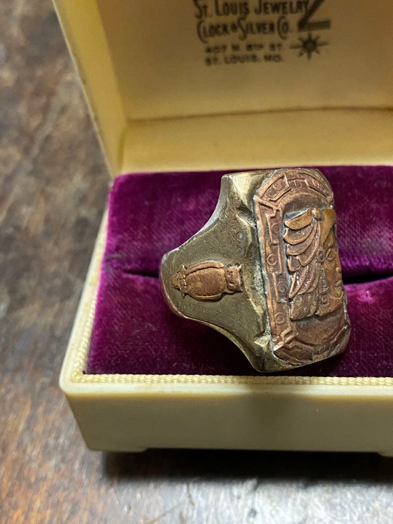 30s'40s' ビンテージメキシカンリング インディアン シルバーリング 古着